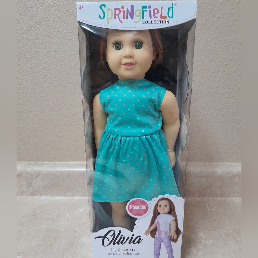 ■Springfield Olivia Posable Doll Collection NWT Size:18" Springfield Collection